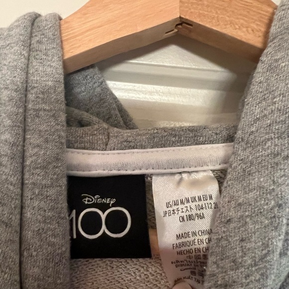 Disney 100 Studios Gray Hoodie with Mickey Medium - Picture 3 of 4